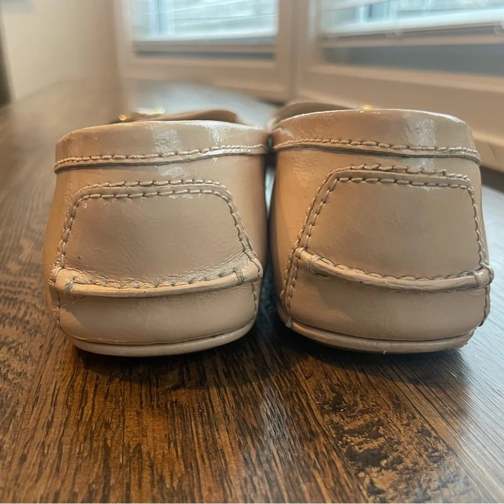 Cole Haan Blush Ballet Flats Patent Leather Classic Buckle - size 8